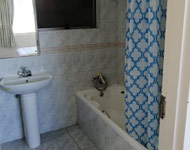 Main Bathroom - Has a shower and tub